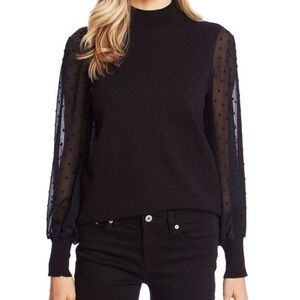 CeCe Black Knit sweater